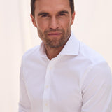 Slim Fit Luxury Stretch Weiss Test
