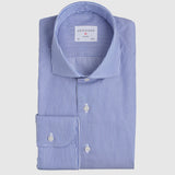 Classic Fit Streifen Blau Wrinkle Free