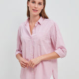 Bella Baumwollbluse Rosa