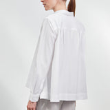Mila Baumwollbluse Weiss