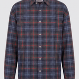 SABABA Flanellkaro Navy