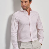 Slim Fit Stretch Vichy Karo Rosa