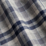 Classic Fit Flanell Grau Karo